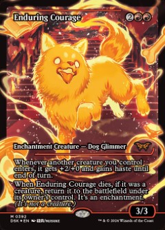Enduring Courage Duskmourn- House of Horror Japan Showcase Art